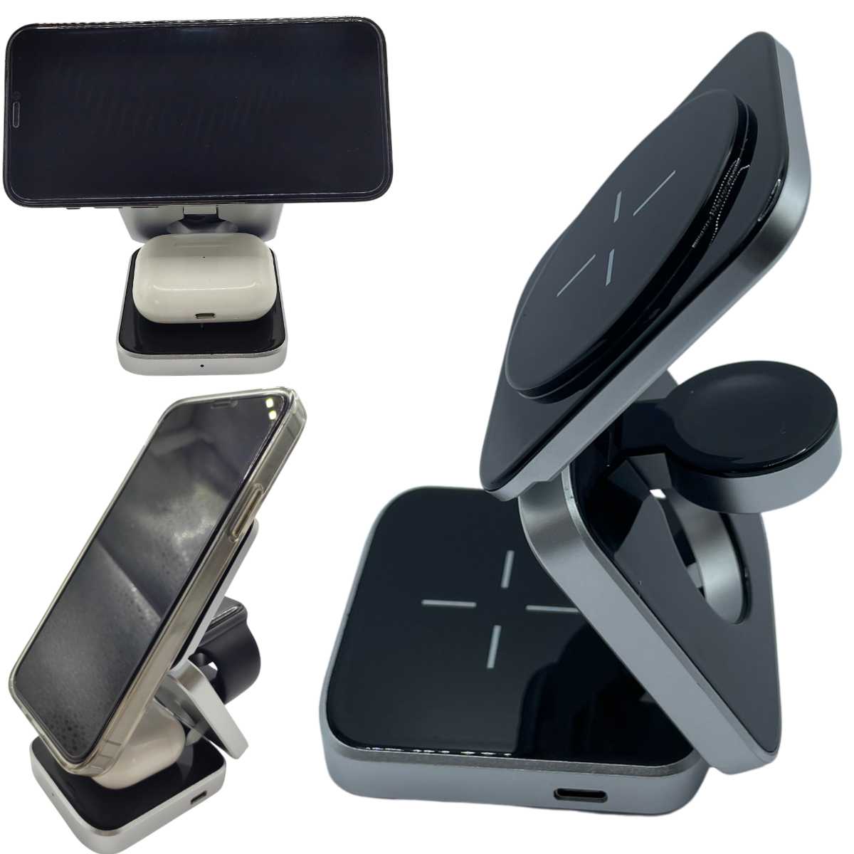 3 in 1 Trifold Magnetic Fast Charger for phone, watch and airpods mobgr