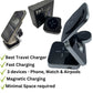 3 in 1 Trifold Magnetic Fast Charger for phone, watch and airpods mobgr