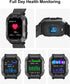 Military Smart Watch | Fitness Tracker, Heart Rate Monitor, Waterproof Sports Watch