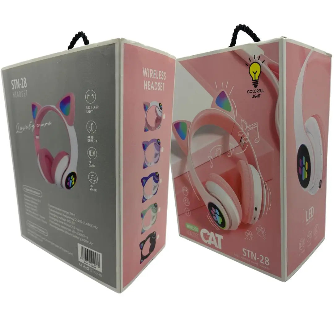 MobGr STN-28 Cat LED Wireless Headphones mobgr