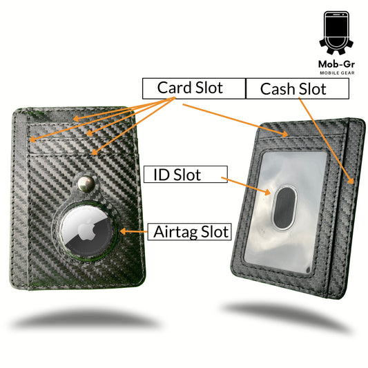 Airtag Slim Card Holder Wallet with RFID Protection - mobgr