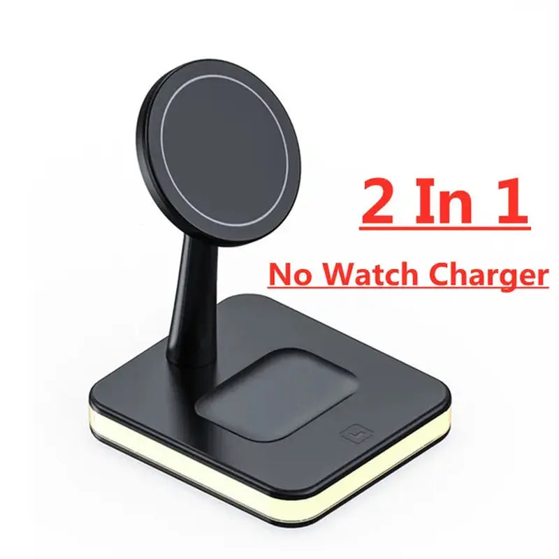 25W 3 in 1 Magnetic Wireless Charger Stand for Iphone 12 13 14 15 Pro Max Airpods Apple Watch 8 7 6 5 Fast Charging Dock Station mobgr