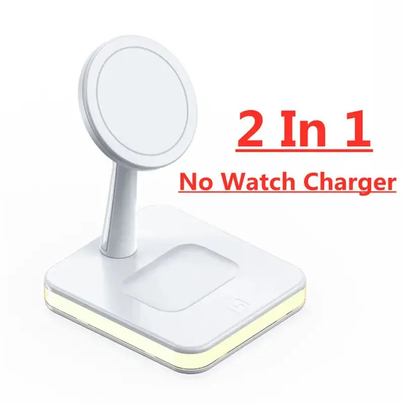 25W 3 in 1 Magnetic Wireless Charger Stand for Iphone 12 13 14 15 Pro Max Airpods Apple Watch 8 7 6 5 Fast Charging Dock Station mobgr