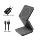 3 in 1 Wireless Charger Stand Magnetic Foldable Wireless Charging Station for Iphone 15 14 13 12 Pro Max Apple Watch 8 9 Charger mobgr