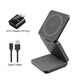 3 in 1 Wireless Charger Stand Magnetic Foldable Wireless Charging Station for Iphone 15 14 13 12 Pro Max Apple Watch 8 9 Charger mobgr