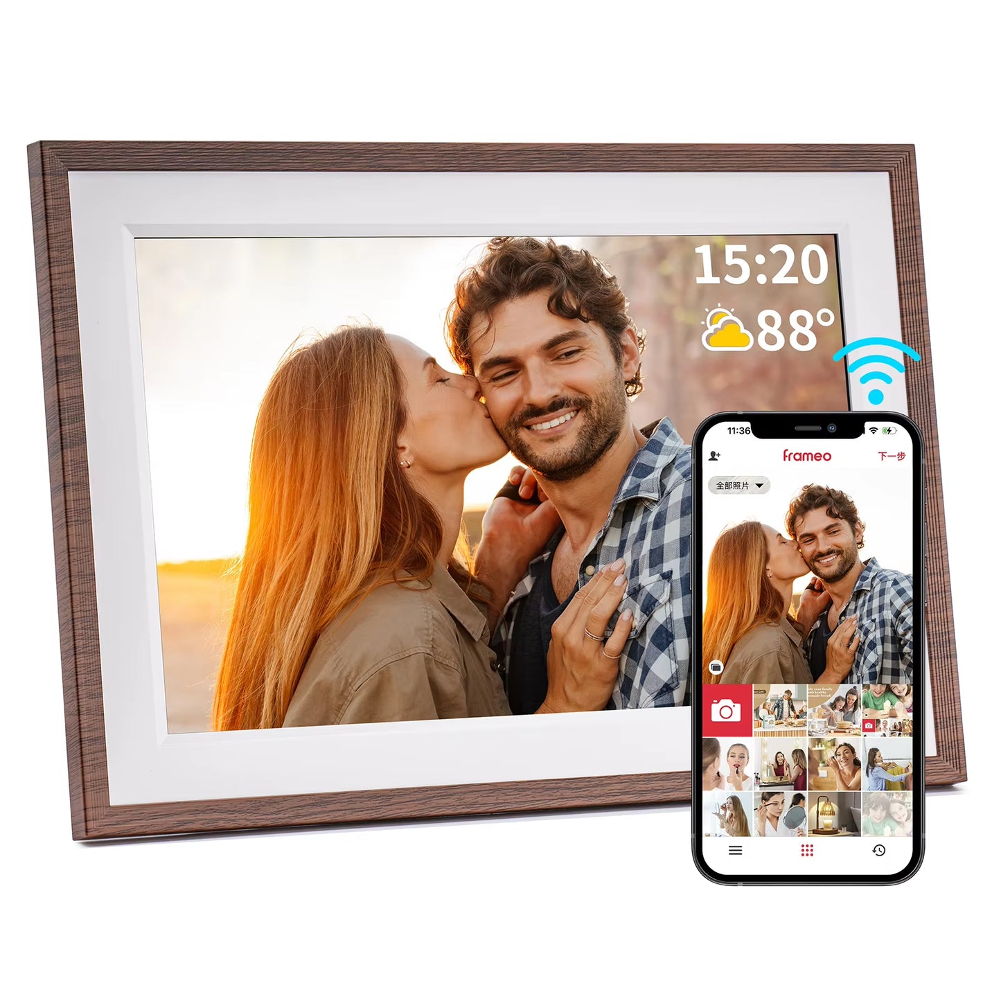 MobGr InstaShare 10.1” WiFi Digital Frame mobgr