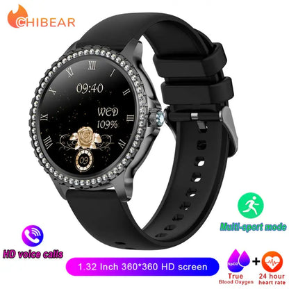 Elegance Series AMOLED Screen Smartwatch: Heart Rate, Blood Oxygen Monitoring - Fashion Ladies Bracelet - Bluetooth Call Smartwatch for Android & iOS mobgr