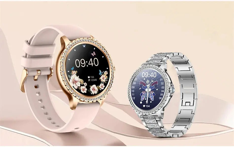 Elegance Series AMOLED Screen Smartwatch: Heart Rate, Blood Oxygen Monitoring - Fashion Ladies Bracelet - Bluetooth Call Smartwatch for Android & iOS mobgr