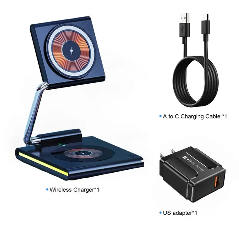 Foldable RGB Wireless Charging Station mobgr