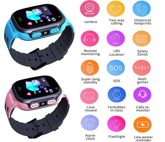 Kid Smart Watch Camera Call Game Location Alarm Clock Smartwatch for Boys Girls