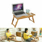 Bamboo Laptop Desk - Adjustable, Portable, and Comfortable for Use in Bed, Sofa, or Lap